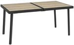 Outsunny Gartentisch, Balkontisch, 145 x 85 cm Terrassentisch f&uuml;r 6 Personen mit
