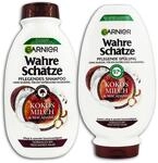 2 er Haarpflegeset Garnier Wahre Sch&auml;tze Kokosmilch & Macadamia Shampoo +...