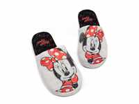 Disney Minnie Maus Hausschuhe Womens Damen Slip-on Grey House Schuhe 36-37 EU