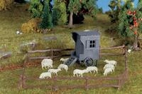 VOLLMER 47717 Sch&auml;ferwagen mit Schafherde