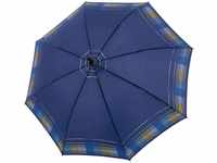 Doppler Regenschirm Stützschirm Gehhilfe Gehstock Fritzgriff blue stripe