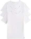 Tommy Hilfiger Herren 3er Pack T-Shirts Kurzarm Stretch V-Ausschnitt, Wei&szlig;