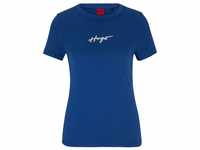 HUGO Damen Classic Tee_4 T_Shirt, Medium Blue420, M EU