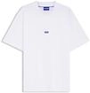 HUGO Herren Nieros T-Shirt aus Baumwoll-Jersey mit Logo-Badge