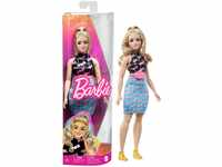 Barbie HPF78 Puppe, Kinderspielzeug, Blond mit weiblichen Rundungen, Fashionistas,