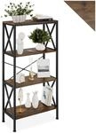 tectake&reg; Industrial Regal mit 4 Ebenen, 61,5 x 31,5 x 133,5 cm, Standregal,