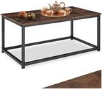 tectake&reg; Couchtisch Holz und Metall, Wohnzimmertisch 100 x 55 x 45,5 cm, Sofa Tisch