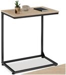 tectake&reg; Beistelltisch Holz Metall, Wohnzimmertisch, Couchtisch C-Form,...