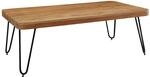 Wohnling Couchtisch BAGLI Massiv-Holz Akazie 115 cm breit Wohnzimmer-Tisch...