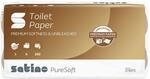 Satino PureSoft Toilettenpapier 3-lagig - Gro&szlig;packung mit 64 Klorollen (8x8...