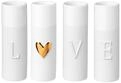 R&auml;der Love Minivasen, 4er Set