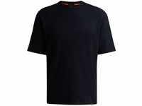BOSS Herren TeeTowel Relaxed-Fit T-Shirt aus Baumwoll-Frottee mit Logo-Detail