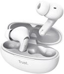 Trust Yavi In Ear Bluetooth Kopfh&ouml;rer, Earbuds Kabellos, Wei&szlig;