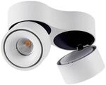 Arcchio LED Deckenlampe Rotari (Modern) in Wei&szlig; aus Aluminium (2 flammig,) -