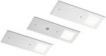 Arcchio 3er Set LED Unterschrankleuchten Nortra dimmbar (Modern) in Alu aus Aluminium