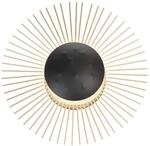 Fischer & Honsel Wandleuchte, Varras | sandschwarz/goldfarben| D: 30,00 cm Ausladung