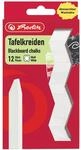 Herlitz Tafelkreide, 12 St&uuml;ck in H&auml;ngepackung, wei&szlig;