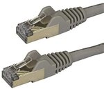 StarTech.com 0,5m Cat6a Ethernet Kabel, geschirmt (STP), Cat6a Netzwerkkabel, Cat6a