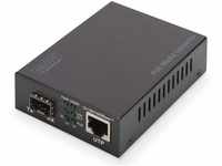 DIGITUS Medienkonverter - SFP Port - Gbit Ethernet - RJ45 / SFP 1000Base-LX - Mit