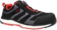 ELTEN Sicherheitsschuhe jo_Rapid BOA Black-red Easy ESD S1PS, Damen und Herren,