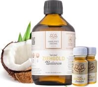 Mundzieh&ouml;l 250 ml + 2x 20 ml Reisegr&ouml;&szlig;en &ndash; Ayurvedisches &Ouml;lziehen Bio Zahn&ouml;l