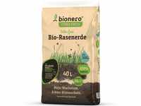 bionero® Bio-Rasenerde sattes Grün 40 l Sack Terra Preta Schwarzerde Erde...
