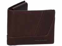 Piquadro Carl Wallet with Coin Case RFID Darkbrown