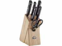 BALLARINI Chienti Messerblock, 7-tlg., Holzblock, Messer und Schere aus rostfreiem