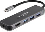 Delock 3 Port USB Hub und 4K HDMI Ausgang mit USB Type-C&trade;