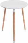 CLP Retro-Design K&uuml;chentisch Amalie mit 3 Holzbeinen I I rund &Oslash; 60 cm I...