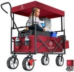 KESSER&reg; Bollerwagen faltbar mit Dach Handwagen Transportkarre Ger&auml;tewagen...