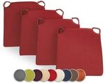 sunnypillow 4er Set Stuhlkissen mit Klettverschluss Polsterauflage Auflage f&uuml;r