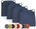sunnypillow 4er Set Stuhlkissen mit Klettverschluss Polsterauflage Auflage f&uuml;r