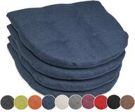 sunnypillow 4er Set Stuhlkissen 40x40 cm - Sitzkissen Stuhl 5cm dick - Sitzpolster