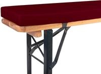 TexDeko&reg; Bierbankauflage gepolstert 220x25x4cm XL f&uuml;r Bierzeltgarnitur Bankauflage