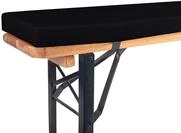 TexDeko&reg; Bierbankauflage gepolstert 220x25x4cm XL f&uuml;r Bierzeltgarnitur Bankauflage