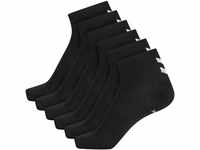 Hummel Unisex Socken Chevron 6-Pack Mid Cut Socks 213252 Black 36-40