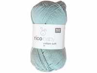 Rico Baby Cotton Soft dk Farbe 74 efeu, weiche Babywolle, Baumwollmischgarn zum