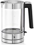 WMF Lono Wasserkocher Glas 1,7 Liter, Glaswasserkocher mit Kalkfilter, kabellos, 3000