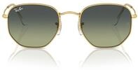 Ray-Ban Hexagonal Arista Gold w/Green Vintage Gr.54