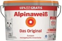 Alpinawei&szlig; Das Original &ndash; optimal deckende und ergiebige wei&szlig;e Wandfarbe &ndash; mit