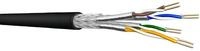 Draka Verlegekabel, Erdkabel UC900 SS23, Cat 7, S/FTP, PiMF, schwarz, 100m Ring