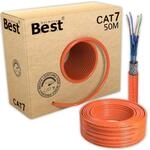 Germany B.e.s.t CAT 7 Netzwerkkabel 50m Verlegekabel S/FTP LAN Kabel &ndash; reines