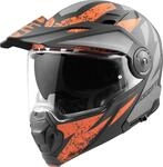 Bogotto FG-102 Safari Fiberglas Enduro Klapphelm Helm, schwarz...