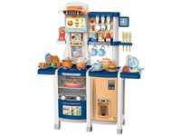 Coemo Kinderküche Susi Blau mit 65-teiligem Zubehör, Spülbecken, Kinderherd,...