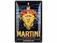 Nostalgic-Art Retro Blechschild, 20 x 30 cm, Martini – Vermouth Grapes –