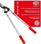 FELCO 221-70 Zweihand- Astschere mit 70 cm Gesamtl&auml;nge, Ziehender Schneidkopf