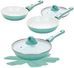 Cerafit Revolution Pfannen Set 7-tlg. 20+24+28 CM, 2 Glasdeckel, Viles Einleger,
