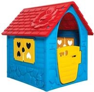 Dohany Spielhaus blau Kinderspielhaus Gartenhaus Indoor Outdoor +2J