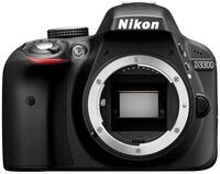 Nikon D3300 SLR-Digitalkamera (24 Megapixel, 7,6 cm (3 Zoll) TFT-LCD-Display, Live